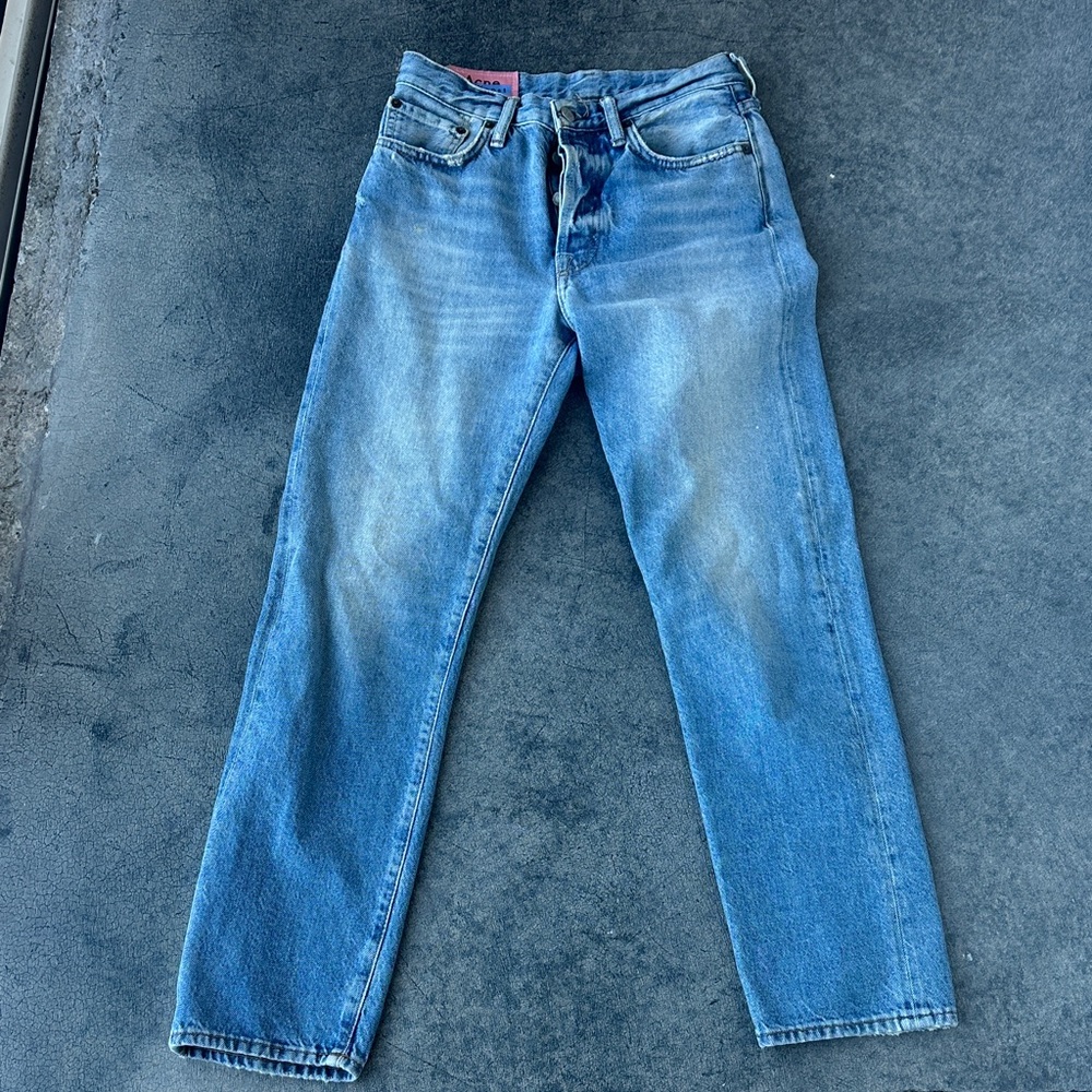 Acme button front blue jeans Sz 26